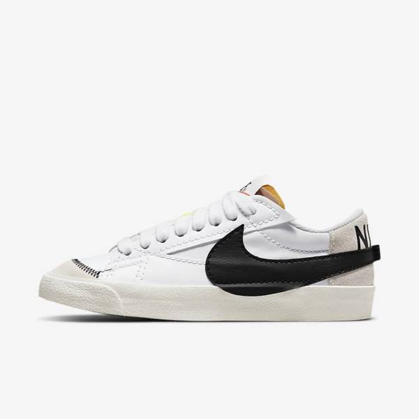 Nike Blazer Low 77 Jumbo Ženske Tenisice Bijele Crne | NK362RIY