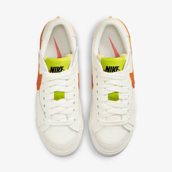 Nike Blazer Low 77 Jumbo Ženske Tenisice Zelene Narančaste | NK436GSQ