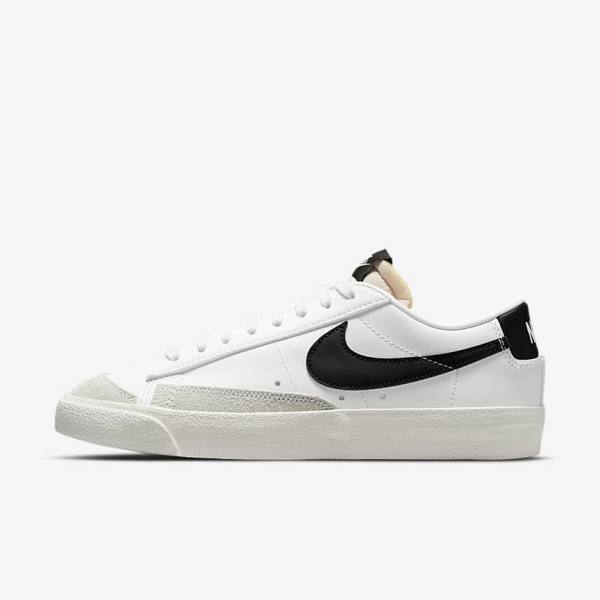 Nike Blazer Low 77 Ženske Tenisice Bijele Crne | NK461JUZ