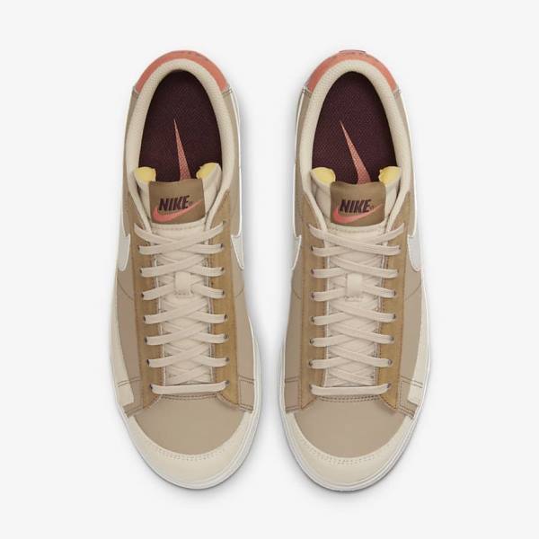 Nike Blazer Low Platform SP Ženske Tenisice Kaki Boja Svijetlo Bež | NK968HZC