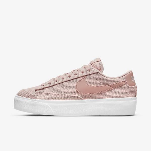 Nike Blazer Low Platform Ženske Tenisice Roze Bijele Roze Roze | NK038JMQ