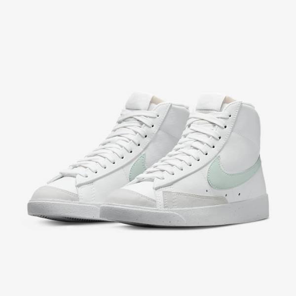 Nike Blazer Mid 77 Next Nature Ženske Tenisice Bijele Zelene | NK819PAD