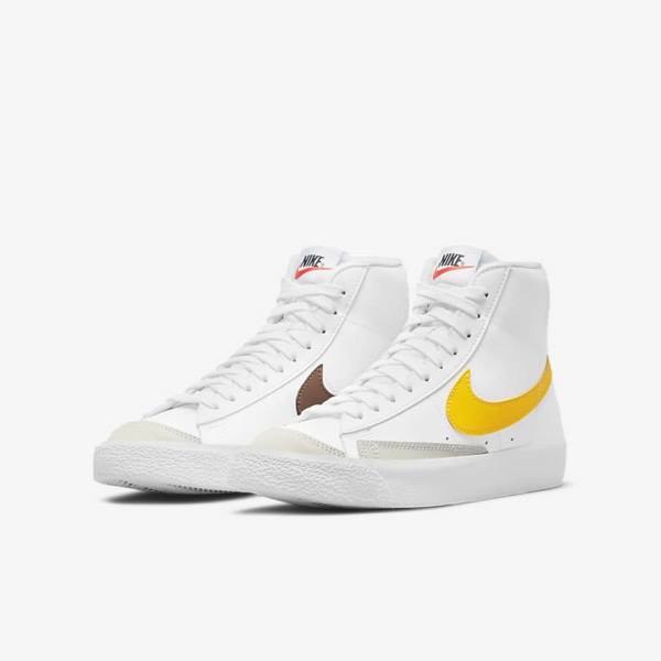 Nike Blazer Mid 77 Older Dječje Tenisice Bijele | NK310EJV