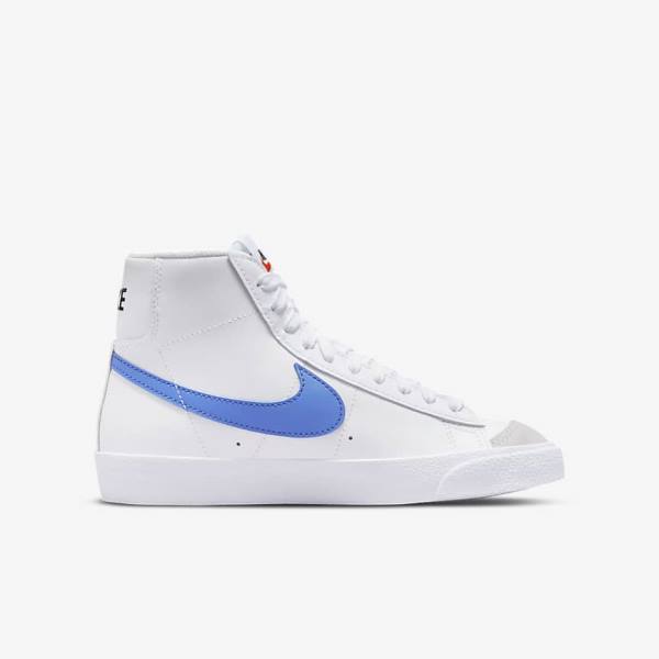 Nike Blazer Mid 77 Older Dječje Tenisice za košarku Bijele Plave Crne Crvene | NK510QMF