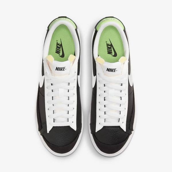 Nike Blazer Platform Ženske Tenisice Crne Bijele Zelene Metalne Srebrne | NK301WNR