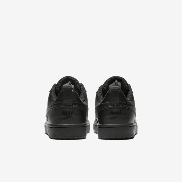 Nike Court Borough Low 2 Older Dječje Tenisice Crne | NK925CFJ