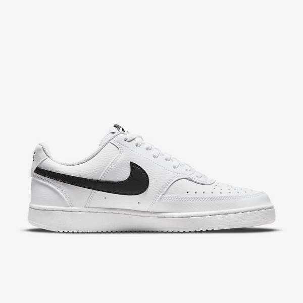 Nike Court Vision Low Next Nature Ženske Tenisice Bijele Crne | NK718ETI