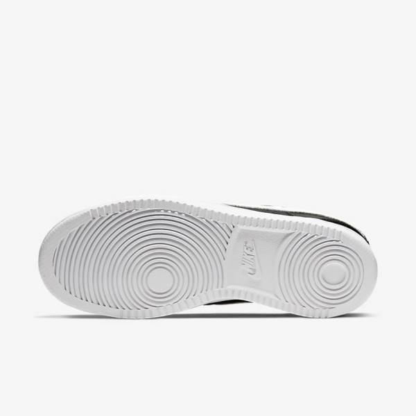 Nike Court Vision Low Ženske Tenisice Crne Bijele | NK819HIC