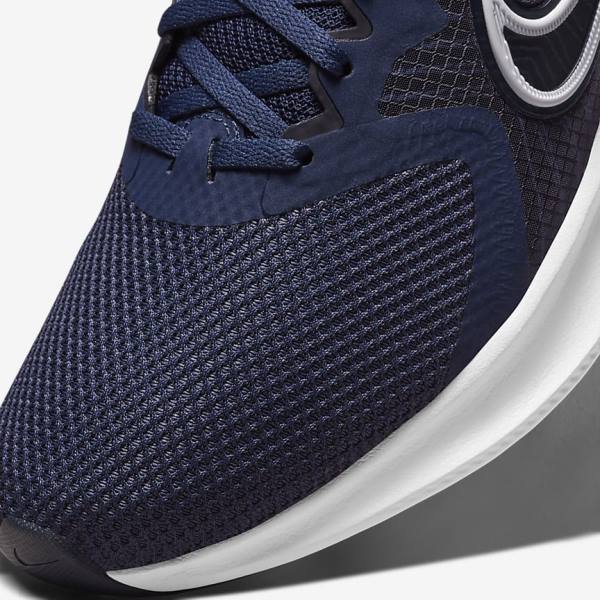 Nike Downshifter 11 Road Muške Tenisice Za Trčanje Tamnoplave Tamno Obsidijanske Bijele | NK024TYQ