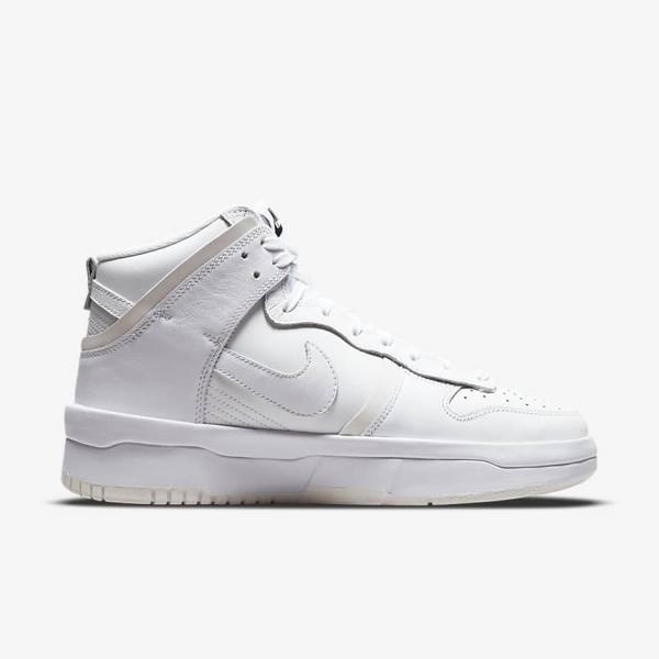 Nike Dunk High Up Ženske Tenisice Bijele Crne Bijele | NK632EBF