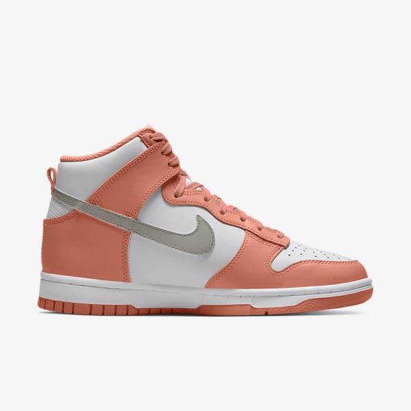 Nike Dunk High Ženske Tenisice Crvene Bijele Svijetlo | NK528BQL