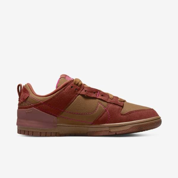 Nike Dunk Low Disrupt 2 Ženske Tenisice Smeđe Narančaste Crvene Roze | NK480IQO