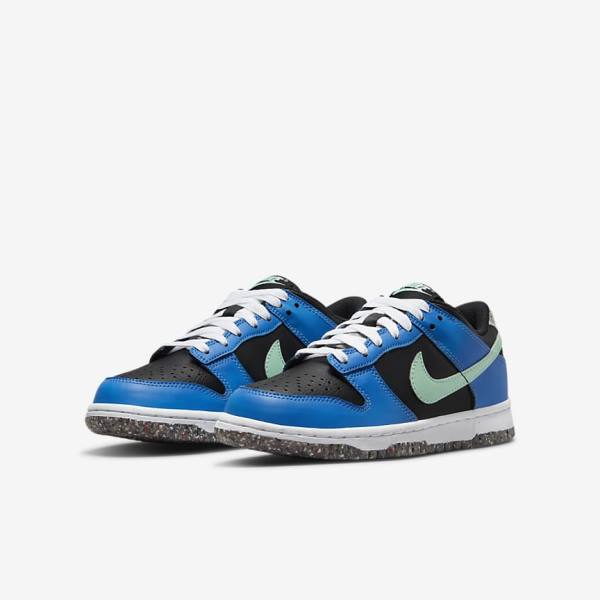 Nike Dunk Low SE Older Dječje Tenisice Crne Svijetlo Plave Roze Menta | NK731EIR