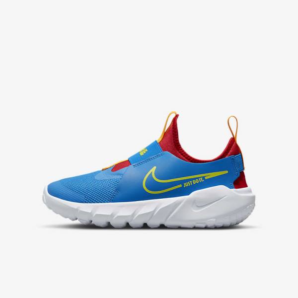 Nike Flex Runner 2 Older Road Dječje Tenisice Za Trčanje Plave Crvene Zlatne Zelene | NK158QPW