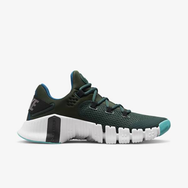 Nike Free Metcon 4 Muške Tenisice Za Trening Zelene Crne Bijele | NK281MGF