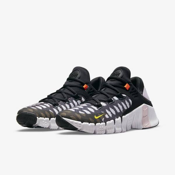 Nike Free Metcon 4 Muške Tenisice Za Trening Crne Bijele Plave Žute | NK730RQV