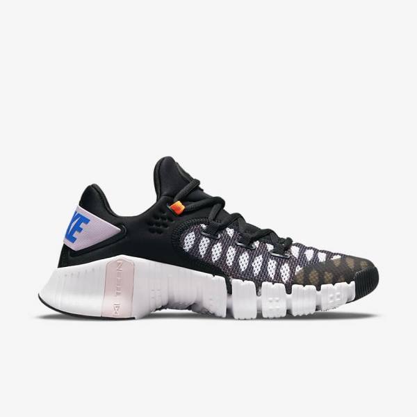 Nike Free Metcon 4 Ženske Tenisice Za Trening Crne Bijele Plave Žute | NK198ZQN