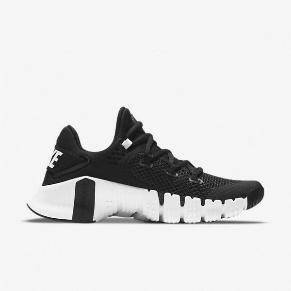 Nike Free Metcon 4 Ženske Tenisice Za Trening Crne Bijele | NK605LOA