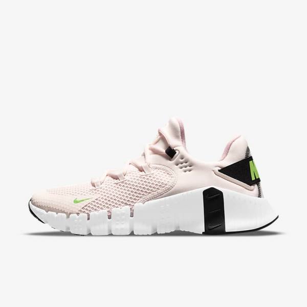 Nike Free Metcon 4 Ženske Tenisice Za Trening Svijetlo Roze Bijele Crne Zelene | NK927CHE