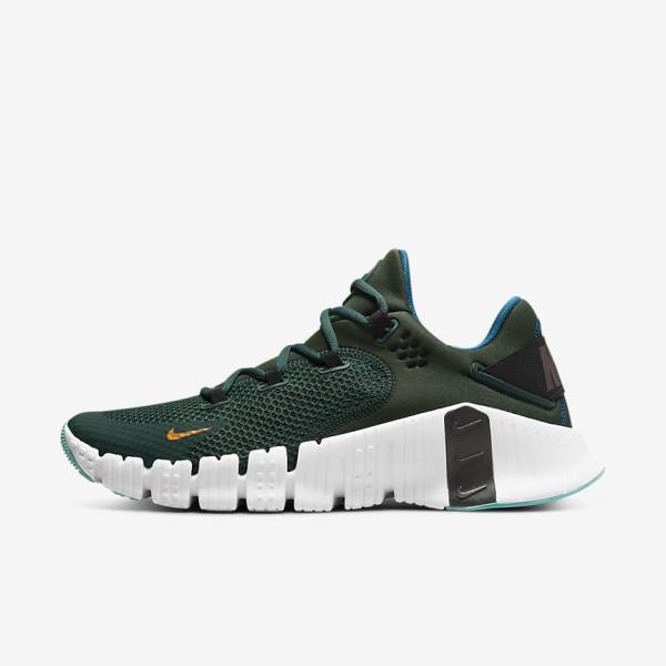 Nike Free Metcon 4 Ženske Tenisice Za Trening Zelene Crne Bijele | NK962VWS