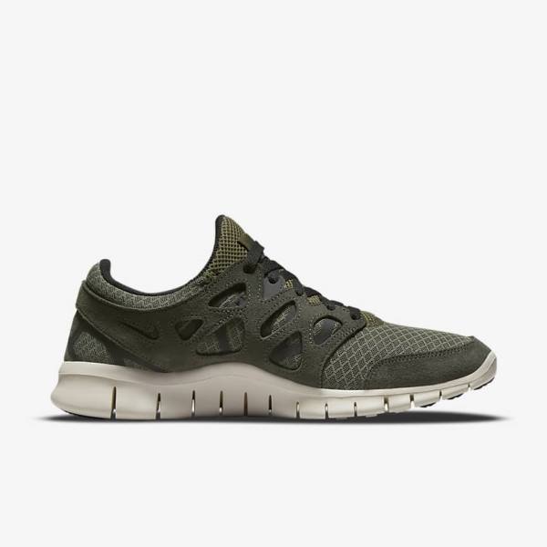 Nike Free Run 2 Muške Tenisice Maslinasto Zelene Crne | NK475UNV