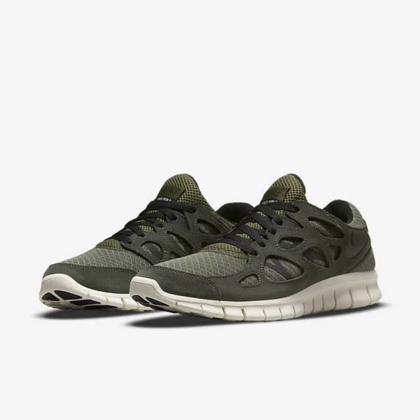 Nike Free Run 2 Muške Tenisice Maslinasto Zelene Crne | NK475UNV