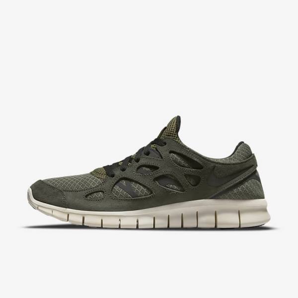 Nike Free Run 2 Muške Tenisice Maslinasto Zelene Crne | NK475UNV