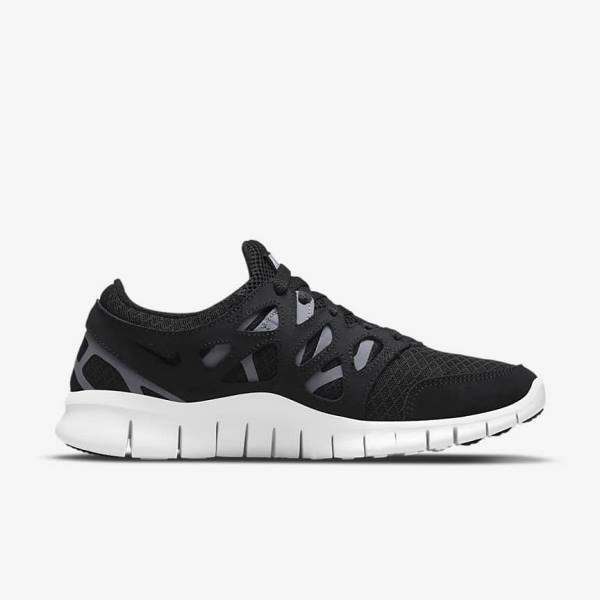 Nike Free Run 2 Ženske Tenisice Crne Tamno Sive Bijele | NK597WPC