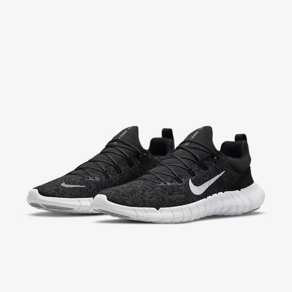 Nike Free Run 5.0 Road Muške Tenisice Za Trčanje Crne | NK019ELK