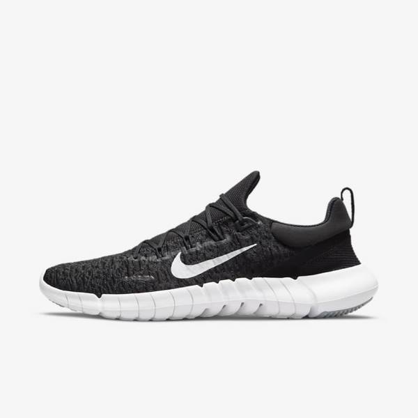 Nike Free Run 5.0 Road Muške Tenisice Za Trčanje Crne | NK019ELK