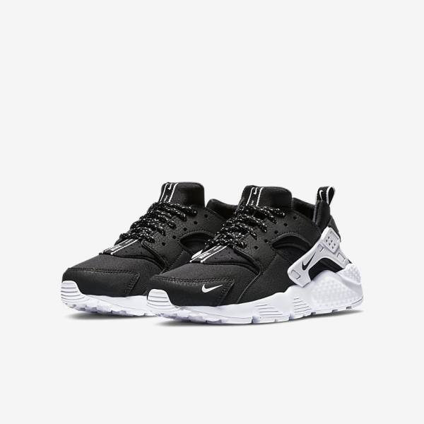 Nike Huarache SE Older Dječje Tenisice Crne Bijele | NK037XFB