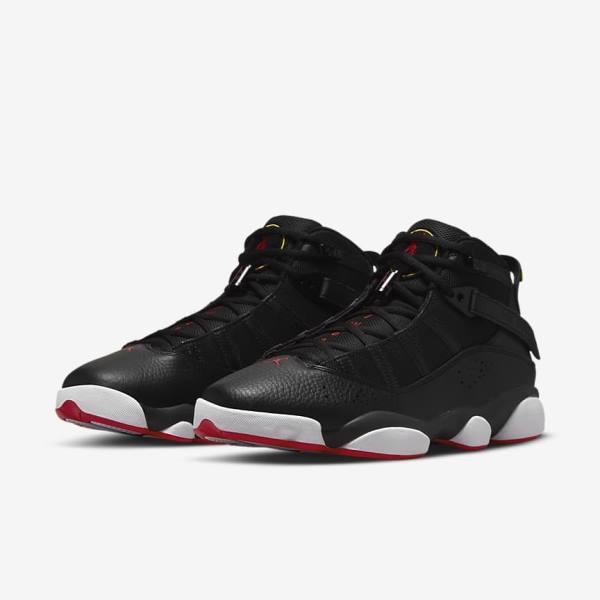 Nike Jordan 6 Rings Muške Tenisice Crne Bijele Žute Crvene | NK950NDC