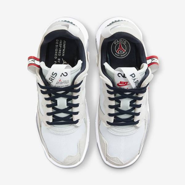 Nike Jordan MA2 Paris Saint-Germain Ženske Tenisice Bijele Crvene Crne Tamnoplave | NK021MAC