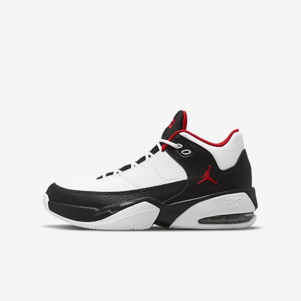 Nike Jordan Max Aura 3 Older Dječje Jordan Tenisice Bijele Crne Crvene | NK257XAF