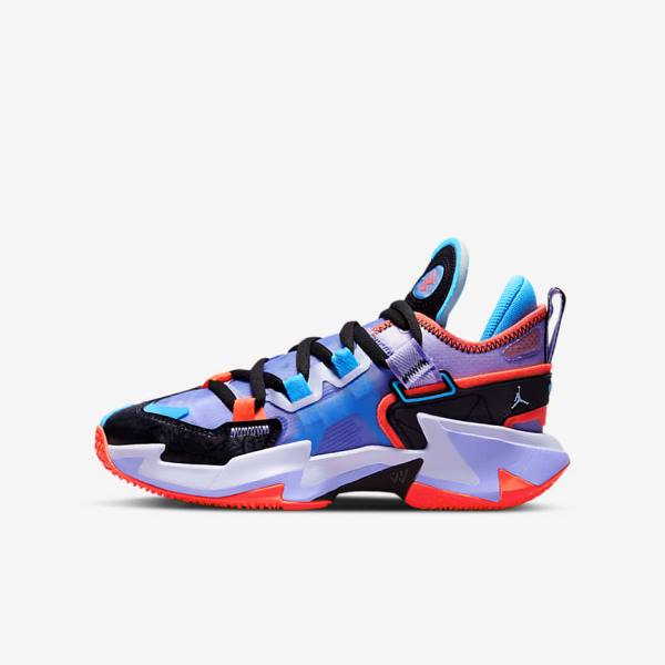 Nike Jordan Why Not Zer0.5 Older Dječje Tenisice za košarku Crne Plave Svijetlo Crvene | NK306MEK