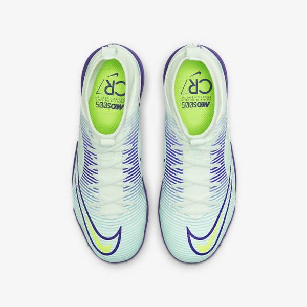 Nike Jr. Mercurial Dream Speed Superfly 8 Academy TF Turf Dječje Tenisice Za Nogomet Zelene Ljubičaste Zelene | NK769KXQ