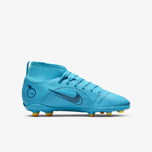 Nike Jr. Mercurial Superfly 8 Club MG Older Multi-Ground Dječje Tenisice Za Nogomet Plave Narančaste | NK841ZUG