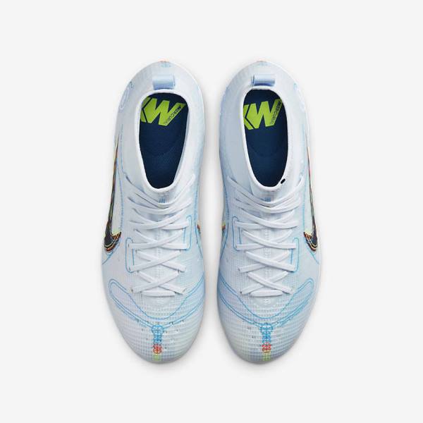 Nike Jr. Mercurial Superfly 8 Pro FG Younger and Older Firm-Grounds Dječje Tenisice Za Nogomet Sive Svijetlo Plave | NK047LJR