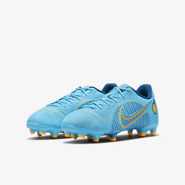 Nike Jr. Mercurial Vapor 14 Academy MG Older Multi-Ground Dječje Tenisice Za Nogomet Plave Narančaste | NK263VHM