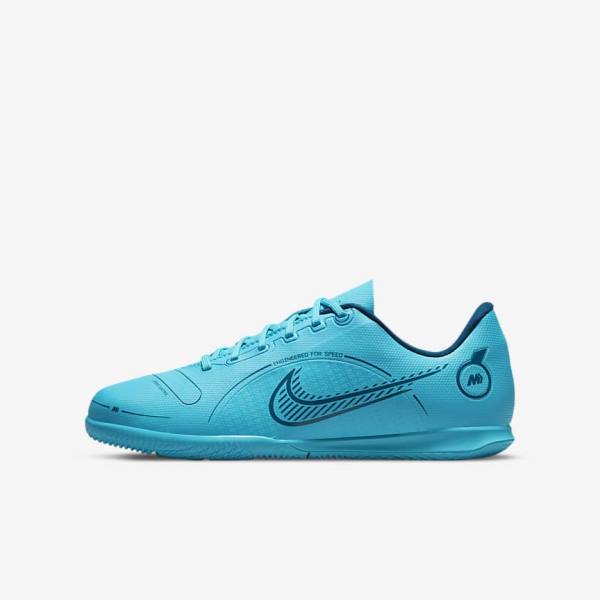 Nike Jr. Mercurial Vapor 14 Club IC Older Indoor Court Dječje Tenisice Za Nogomet Plave Narančaste | NK349LSH