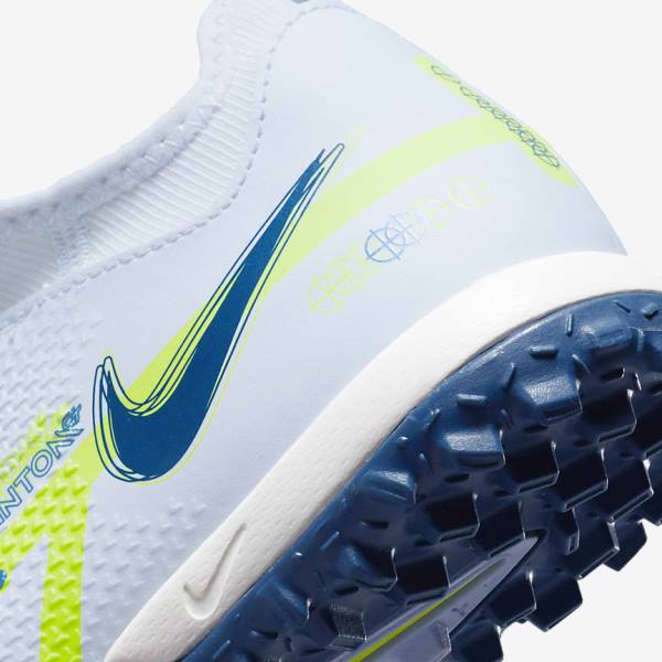 Nike Jr. Phantom GT2 Academy Dynamic Fit TF Older Turf Dječje Tenisice Za Nogomet Sive Svijetlo Plave Tamno Plave | NK219WNY