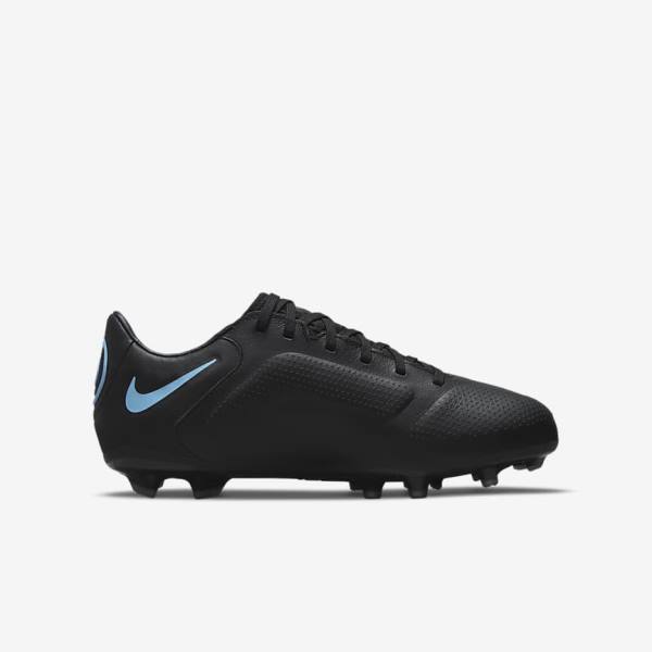 Nike Jr. Tiempo Legend 9 Pro FG Older Firm-Ground Dječje Tenisice Za Nogomet Crne Sive | NK980ORY