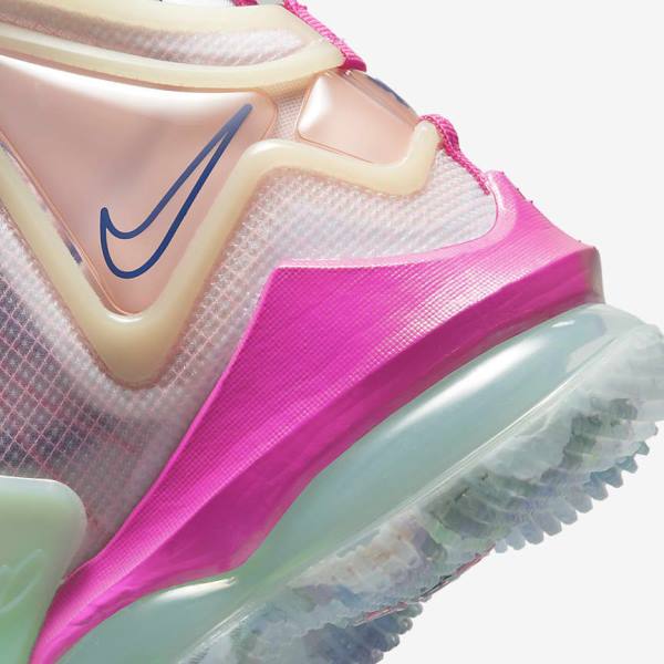 Nike LeBron 19 Muške Tenisice za košarku Plave Svijetlo Zelene Bijele Bordo | NK241BIZ