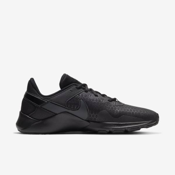 Nike Legend Essential 2 Muške Tenisice Za Trening Crne Tamno Sive | NK802GKF