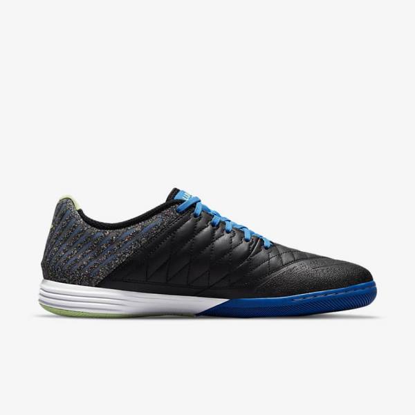 Nike Lunar Gato II IC Indoor Court Muške Tenisice Za Nogomet Crne Svijetlo Plave Svijetlo Zelene | NK630WFI