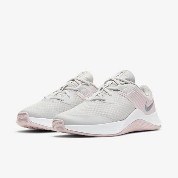 Nike MC Trainer Ženske Tenisice Za Trening Platine Roze Bijele Metalne Srebrne | NK934SME