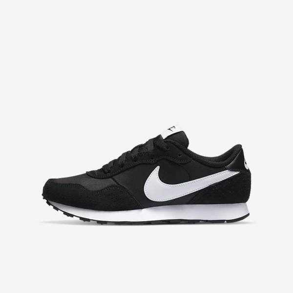 Nike MD Valiant Older Dječje Tenisice Crne Bijele | NK172SEI