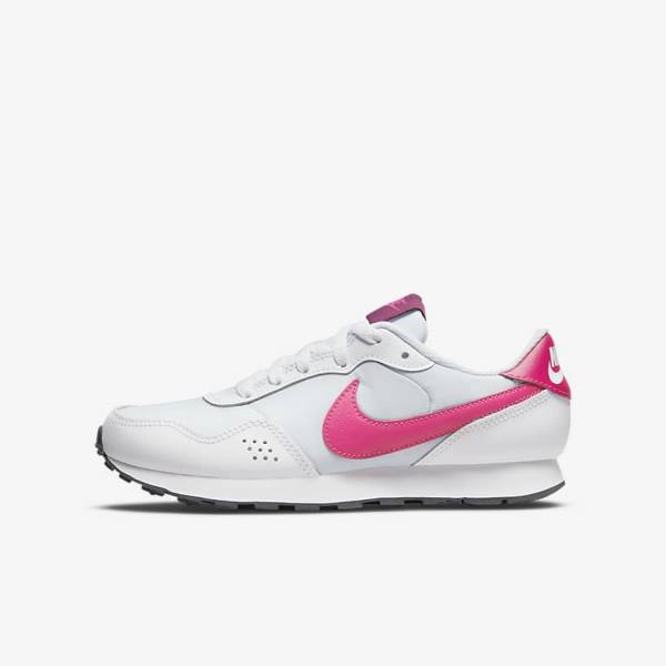 Nike MD Valiant Older Dječje Tenisice Platine Tamno Sive Roze | NK691LPM