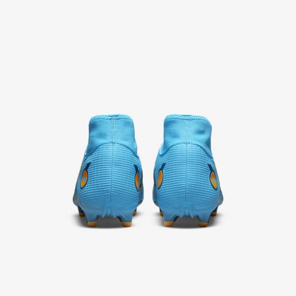 Nike Mercurial Superfly 8 Academy MG Multi-Grounds Muške Tenisice Za Nogomet Plave Narančaste | NK053GLB