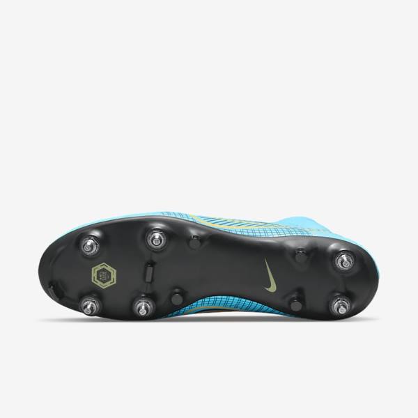 Nike Mercurial Superfly 8 Academy SG-PRO Anti-Clog Traction Soft-Grounds Ženske Tenisice Za Nogomet Plave Narančaste | NK056VGU